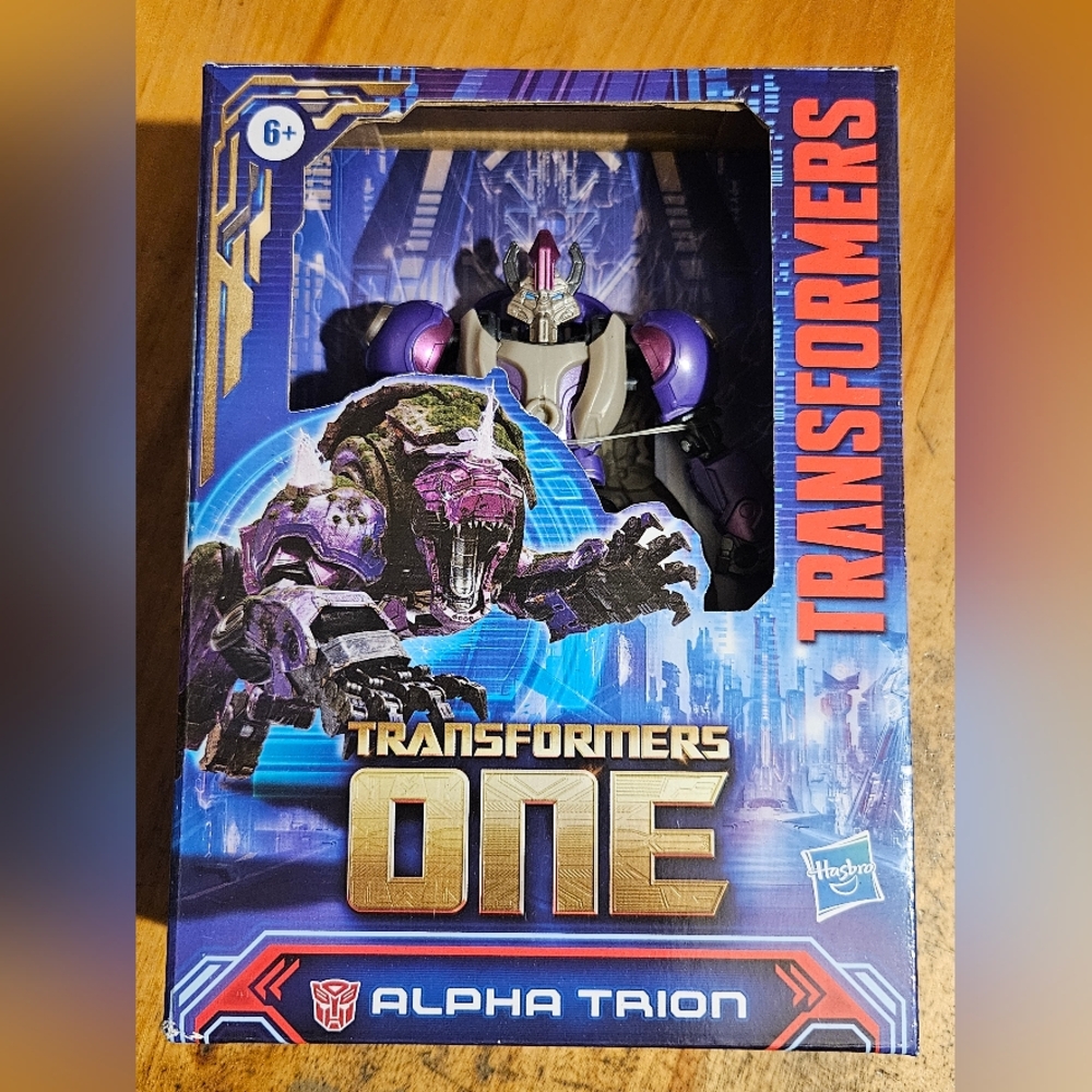 2 For $45 Hasbro Transformers One Alpha Trion Figure in Purple and Silver
